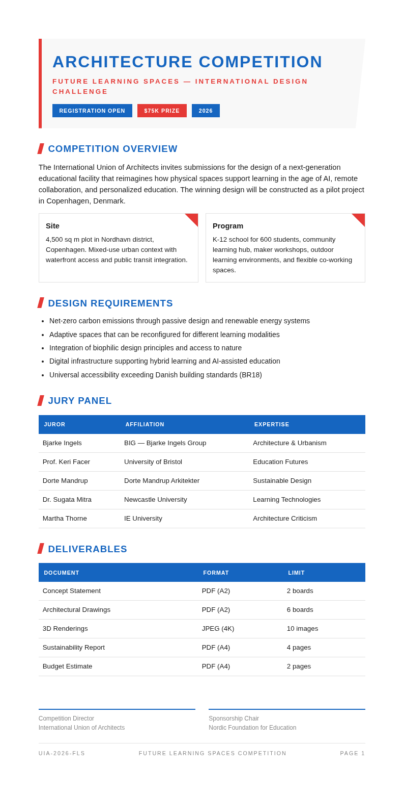 Abstract Geometric Brief With Angular Layout